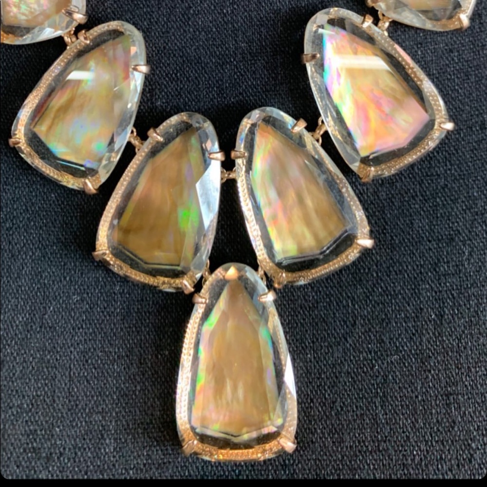 Brown Suspended Mother of Pearl Harlow